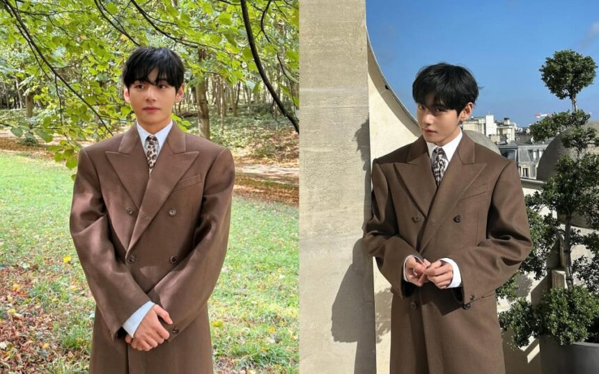 В. из BTS: Стильные моменты Недели моды в Париже В. из BTS: Стильные моменты Недели моды в Париже